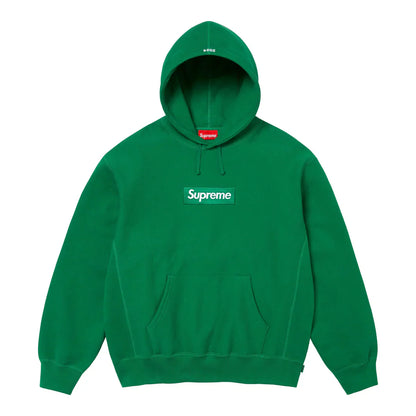 Supreme Box Logo Hooded Sweatshirt FW24 Green