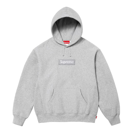 Supreme Box Logo Hooded Sweatshirt FW24 Heather Grey
