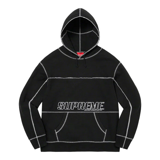 Supreme Coverstitch Hooded Sweatshirt Black