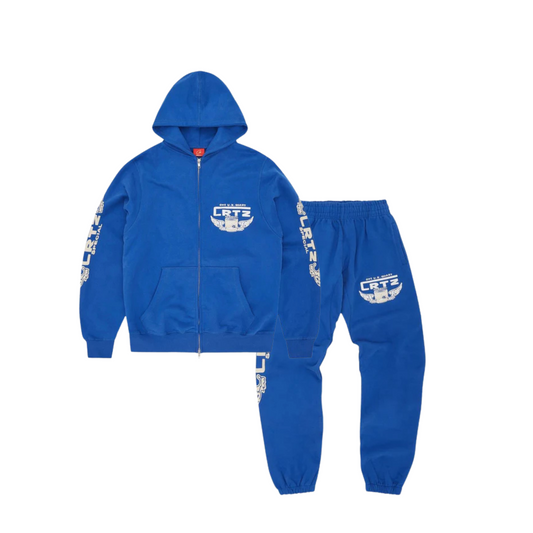 Corteiz Gasolina Double Tracksuit Royal Blue