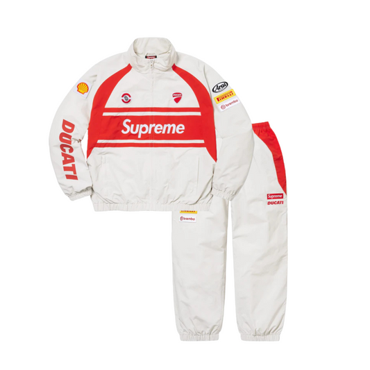 Supreme x Ducati Tracksuit Light Grey