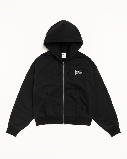 STÜSSY & NIKE STONE WASHED FLEECE ZIP HOODIE