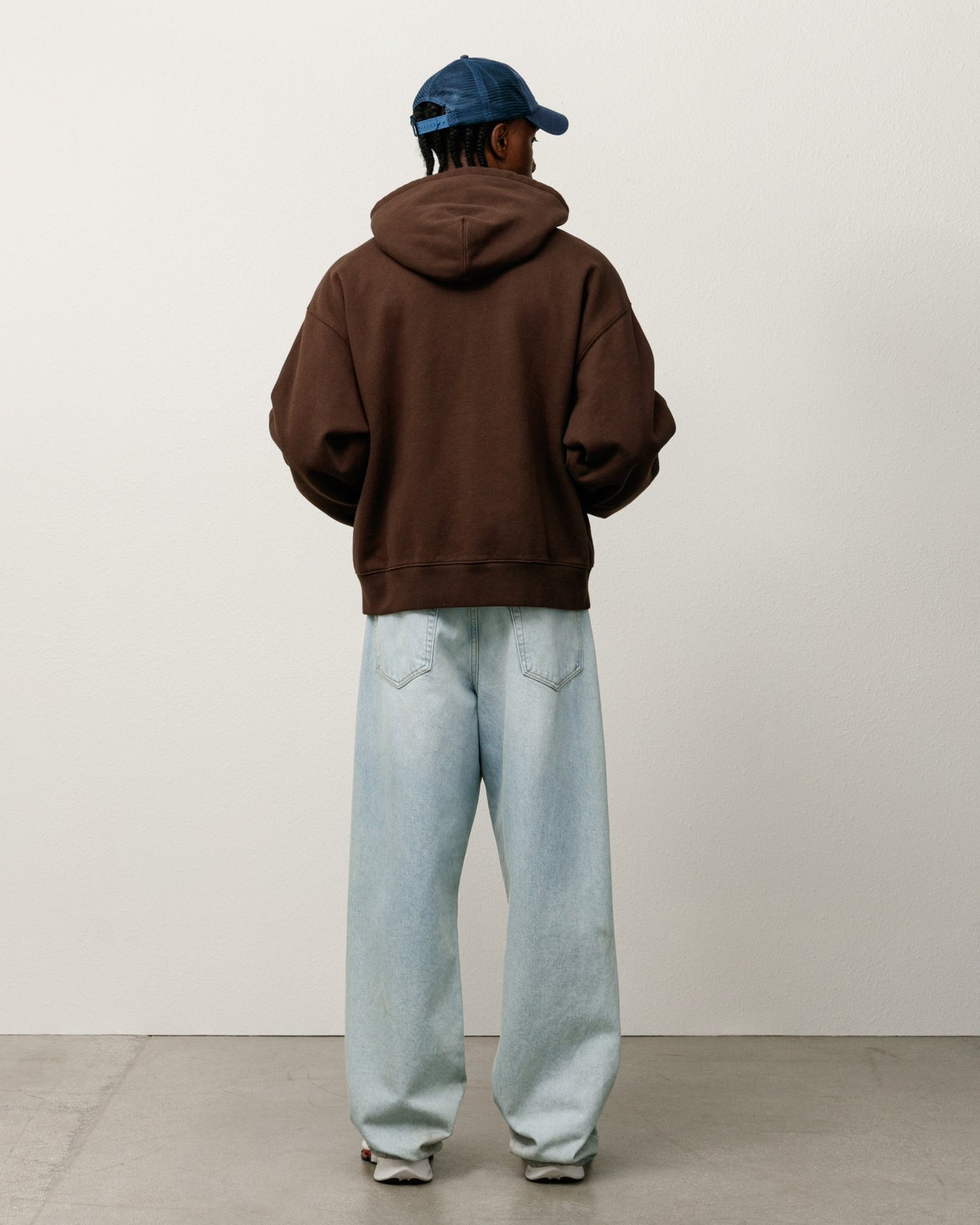 STÜSSY & NIKE STONE WASHED FLEECE ZIP HOODIE