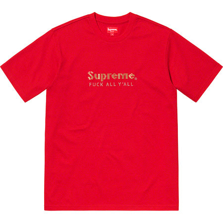 Supreme Gold Bars Tee- Red