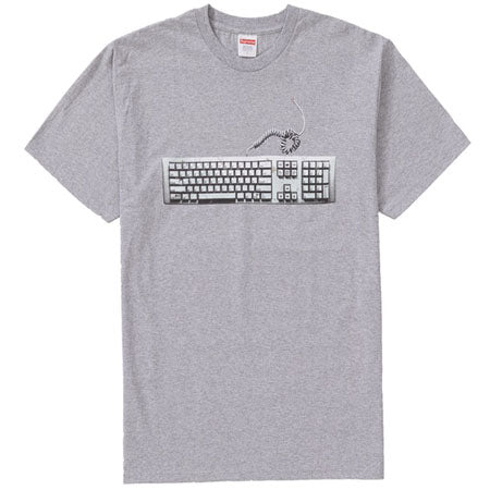 Supreme Keyboard Tee- Heather Grey