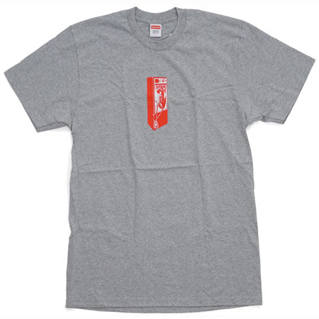 Supreme Payphone Tee- Heather Grey