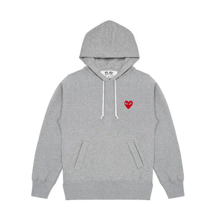 Comme des Garcons Play Red Heart Sweatshirt Grey