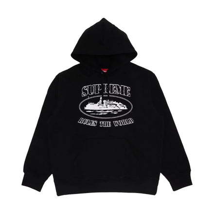 Supreme Corteiz Rules The World Hoodie Black