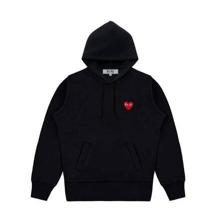 Comme des Garcons Play Red Heart Sweatshirt Black