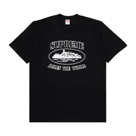 Supreme Corteiz Rules The World Tee Black