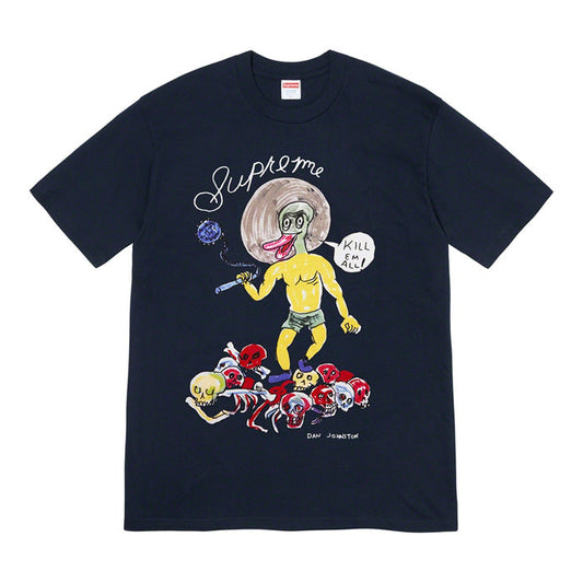 Supreme Daniel Johnston Kill Em All Tee- Navy