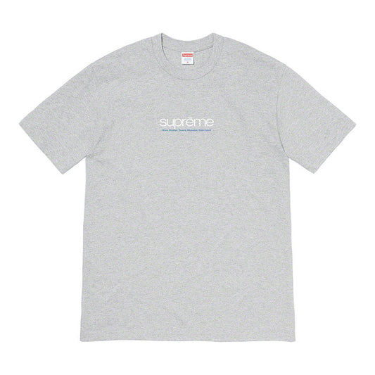 Supreme Five Boroughs Tee- Heather Grey