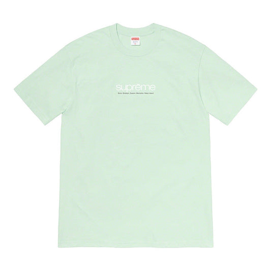 Supreme Five Boroughs Tee- Pale Aqua