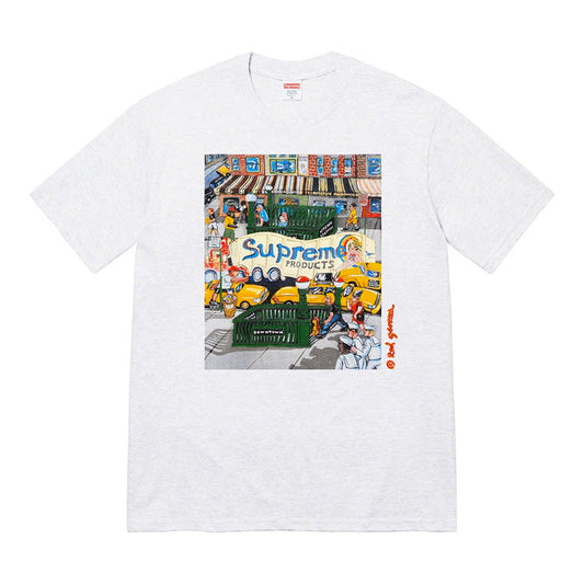 Supreme Manhattan Tee- Ash Grey