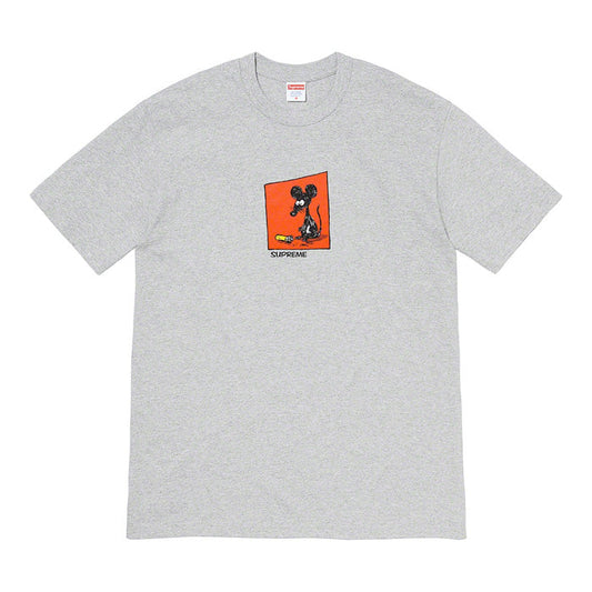 Supreme Mouse Tee- Heather Grey