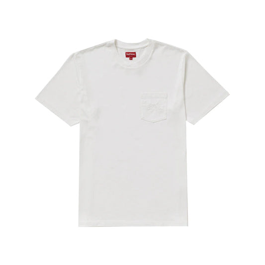 Supreme Overdyed Pocket Tee- White