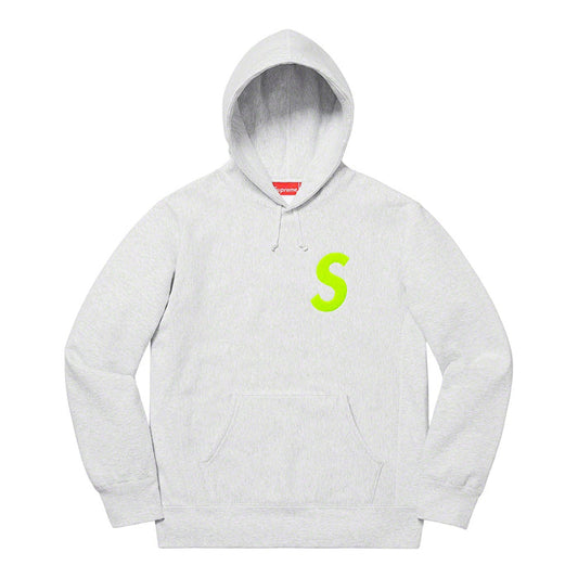 Supreme S Logo Hooded Sweatshirt (FW19)- Ash Grey