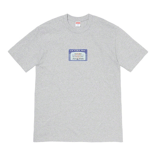 Supreme Social Tee- Heather Grey