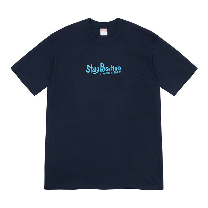 Supreme Stay Positive Tee- Navy