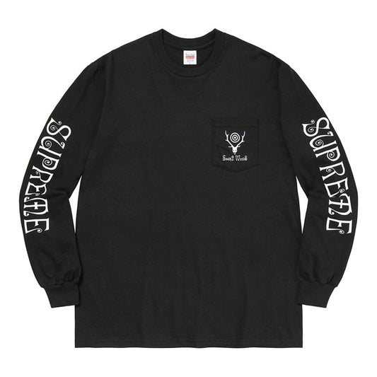 Supreme®/SOUTH2 WEST8 L/S Pocket Tee- Black