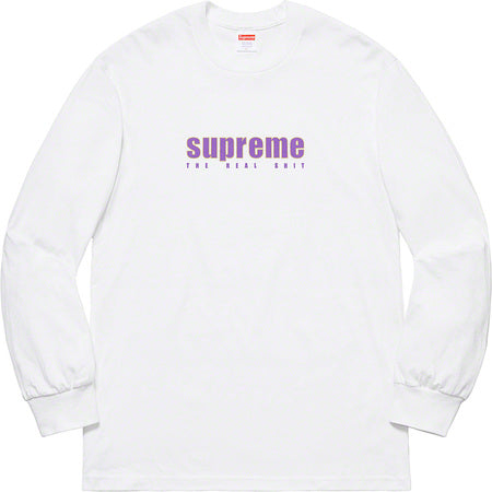 Supreme The Real Shit L/S- White