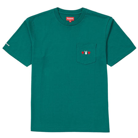 Supreme Playboy Pocket Tee- Dark Green