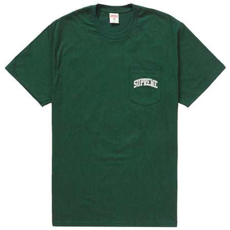 Supreme NFL x Raiders x '47 Pocket Tee- Dark Green