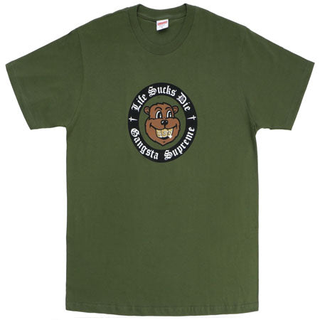 Supreme Life Sucks Die Tee- Olive