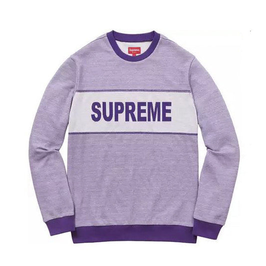 SUPREME Tonal Stripe Crewneck